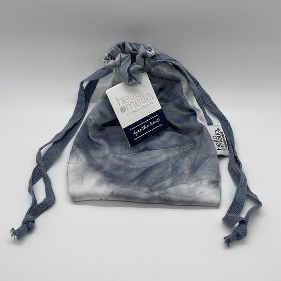 NWT Hello Mello Gray Tie Dye Drawstring Bag - Picture 2 of 4